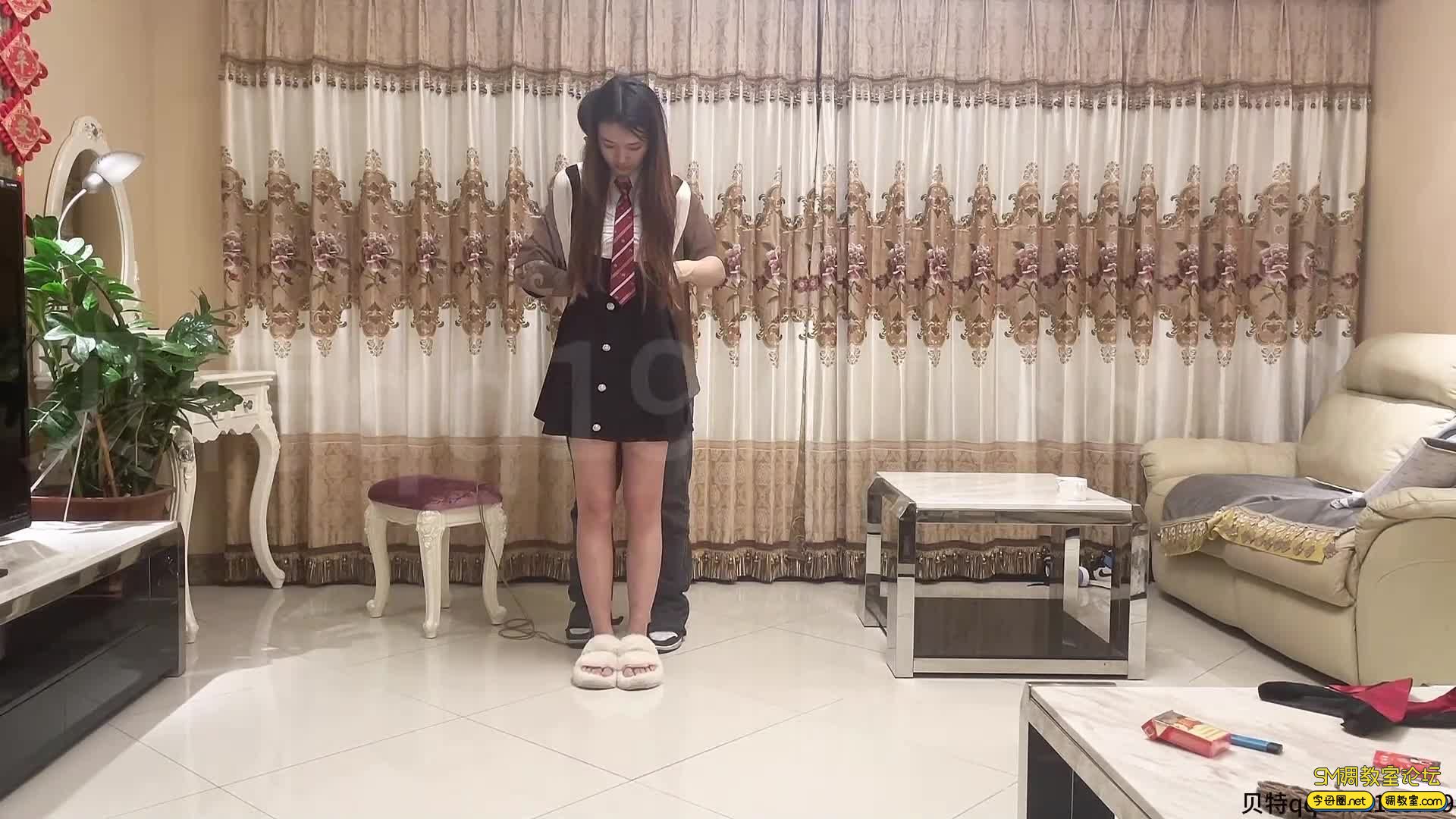 贝特绳艺 娇羞幼师小姐姐 第一次体验绳艺-视频截图3